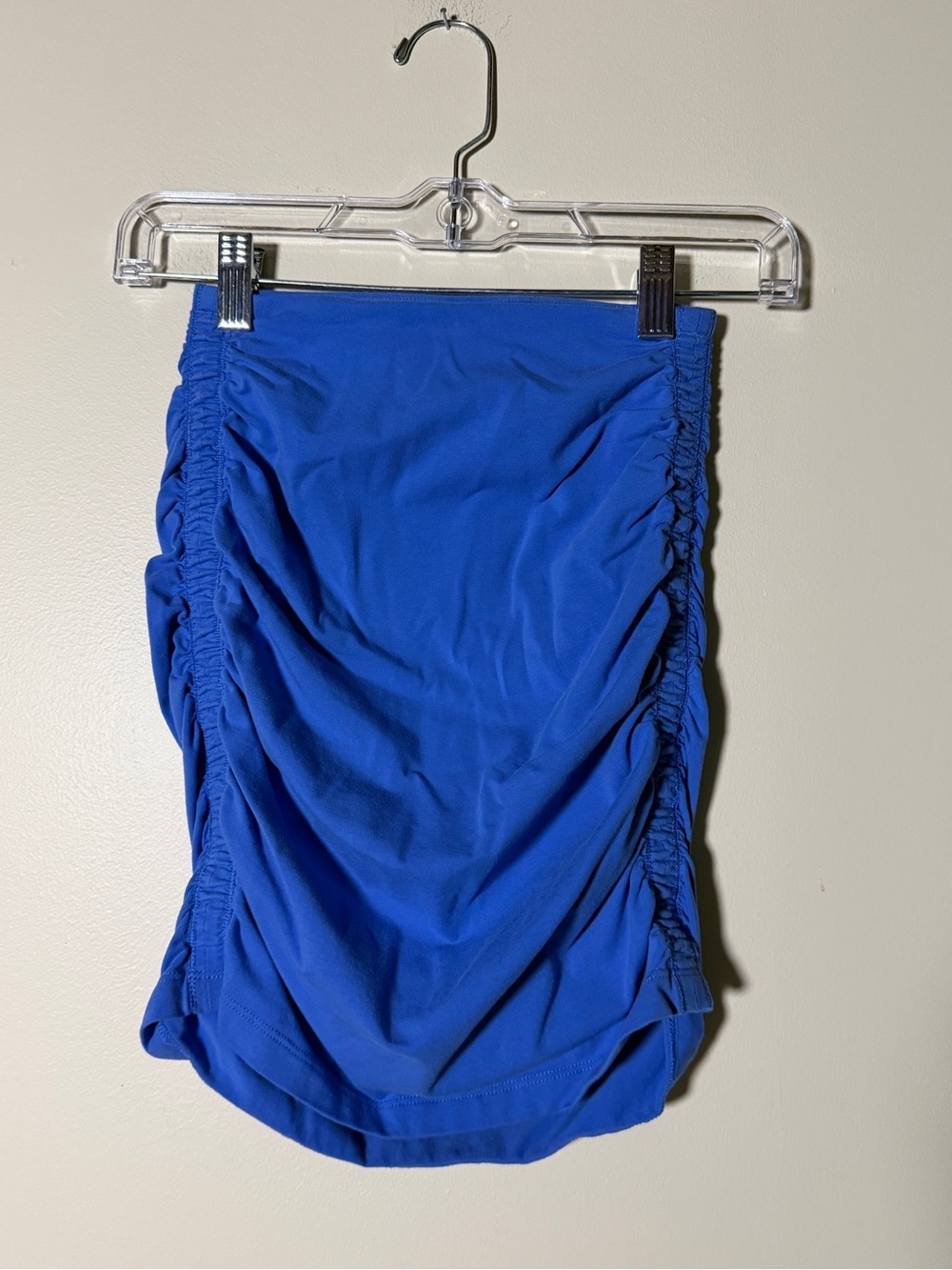 Aritzia TNA Bright Blue Ruched Mini Skirt